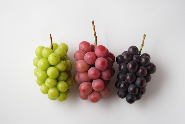 品種の違うぶどう